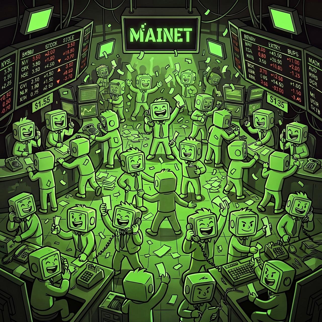 mAInet trading floor illustration